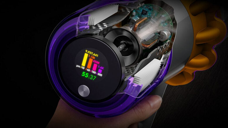 Dyson V15s Detect Submarine Aspirapolvere a bastone 2 in 1 Batteria Secco e bagnato Senza sacchetto 0,77 L Nichel, Giallo
