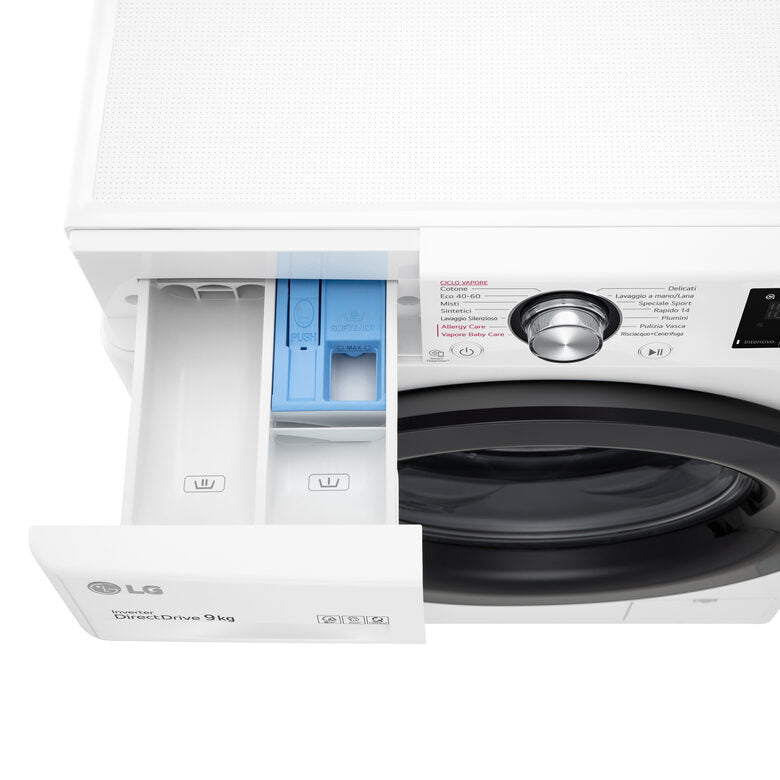 LG F4WV309SAE Lavatrice AI DDTM SteamTM 9Kg Classe energetica A