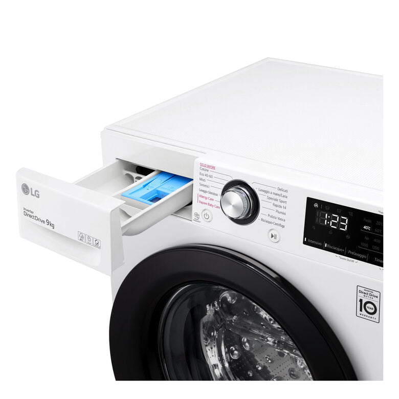 LG F4WV309SAE Lavatrice AI DDTM SteamTM 9Kg Classe energetica A