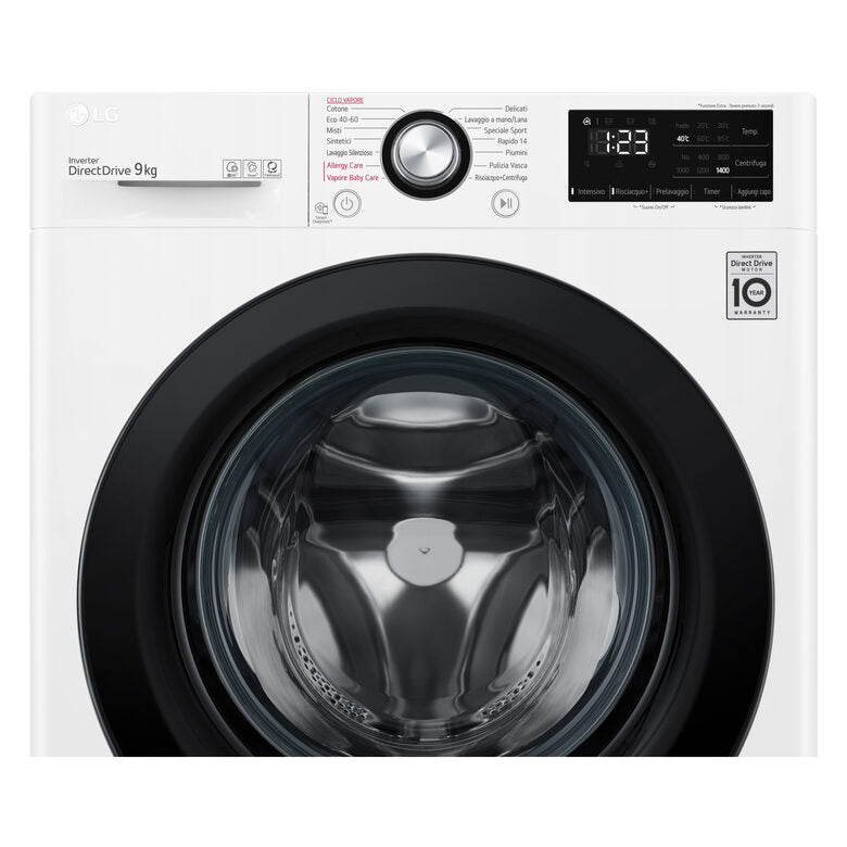 LG F4WV309SAE Lavatrice AI DDTM SteamTM 9Kg Classe energetica A