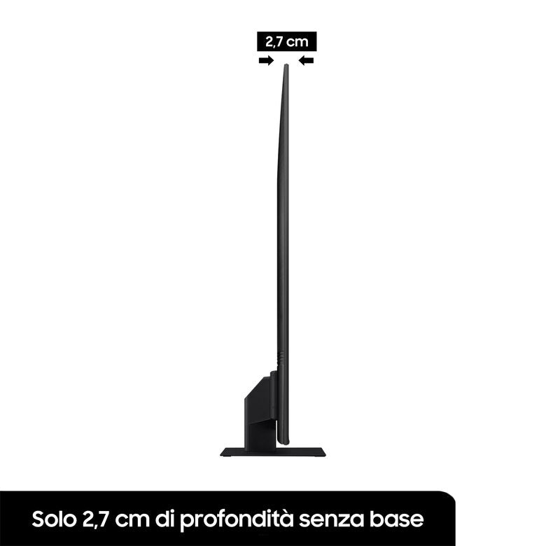 Samsung Series 7 TV QLED 4K 85” QE85Q70B Smart TV Wi-Fi Titan Gray, Processore Quantum 4K, Retroilluminazione LED, Gaming mode, Suono dinamico