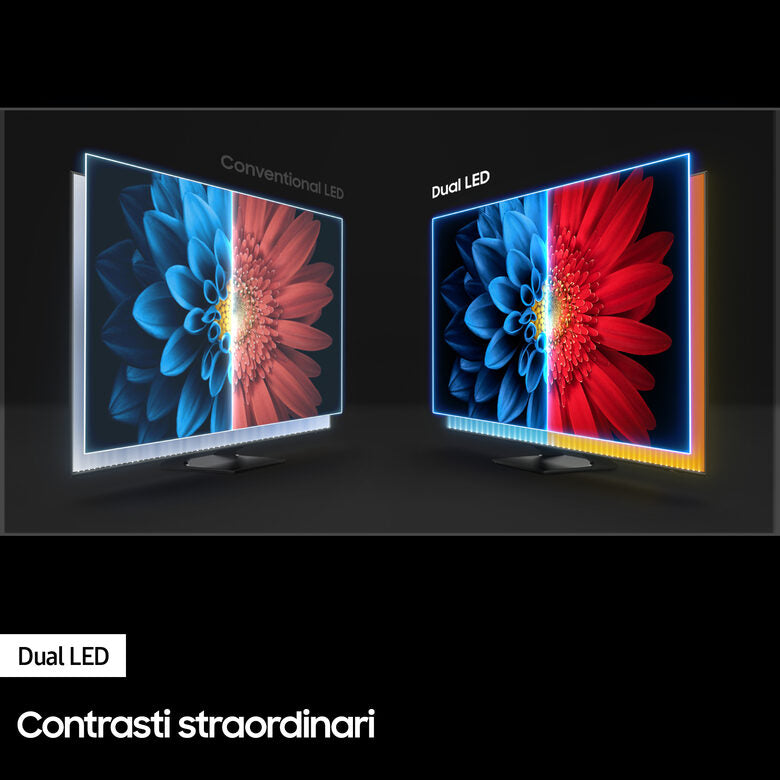 Samsung Series 7 TV QLED 4K 75” QE75Q70B Smart TV Wi-Fi Titan Gray, Processore Quantum 4K, Retroilluminazione LED, Gaming mode, Suono dinamico