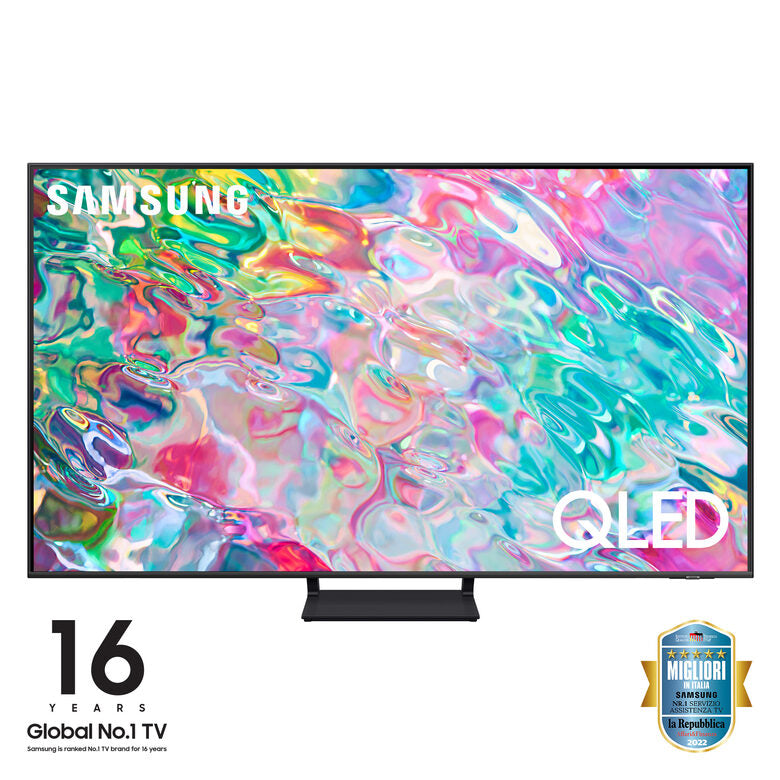 Samsung Series 7 TV QLED 4K 75” QE75Q70B Smart TV Wi-Fi Titan Gray, Processore Quantum 4K, Retroilluminazione LED, Gaming mode, Suono dinamico