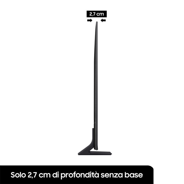 Samsung Series 7 TV QLED 4K 75” QE75Q70B Smart TV Wi-Fi Titan Gray, Processore Quantum 4K, Retroilluminazione LED, Gaming mode, Suono dinamico