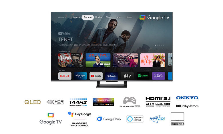 TCL Serie C73 QLED 55" 55C735 144Hz FreeSync Premium Google TV