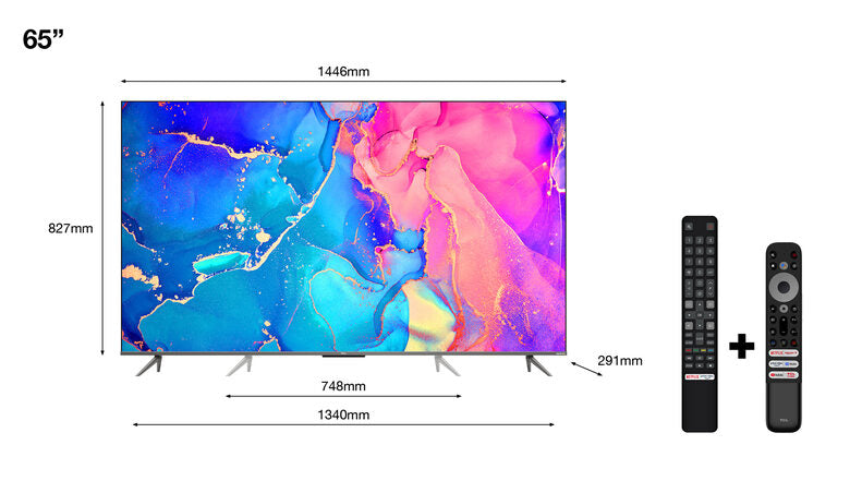 TCL Serie C63 QLED 65" 65C635 audio Onkyo Google TV
