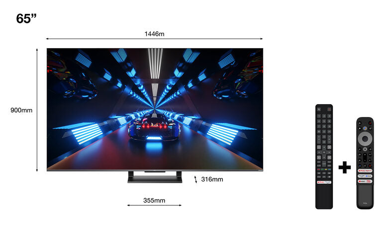 TCL Serie C73 QLED 65" 65C735 144Hz FreeSync Premium Google TV