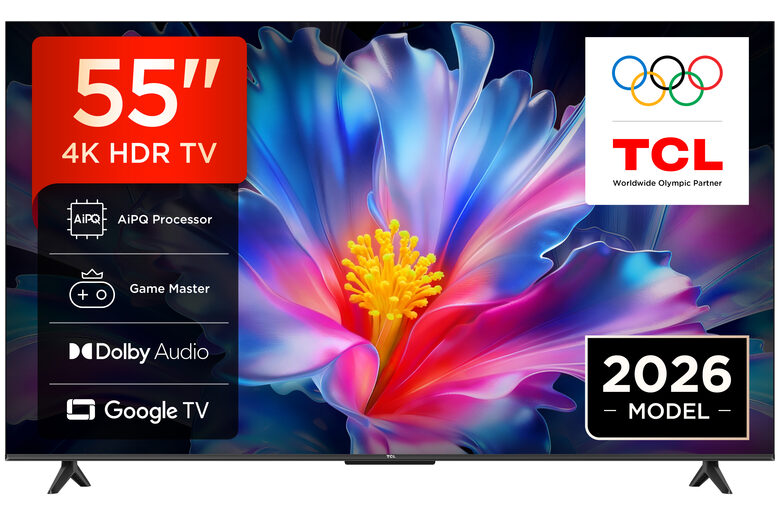 TCL P6L TV 55P6L 55” 4K HDR, Direct LED, Google TV, HDR10, Dolby Audio, Game Master, VRR, Google Assistant & Alexa, AirPlay 2