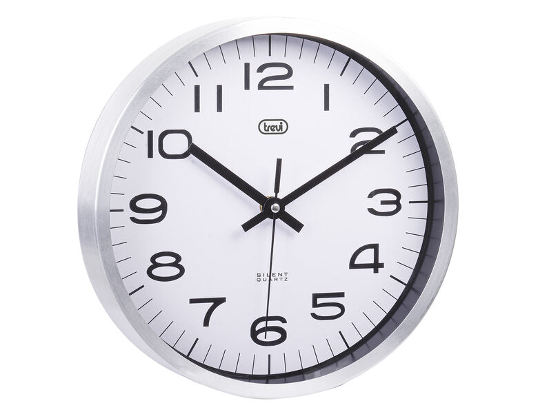 Trevi OM 3516 S Orologio al quarzo Rotondo Alluminio, Nero, Bianco