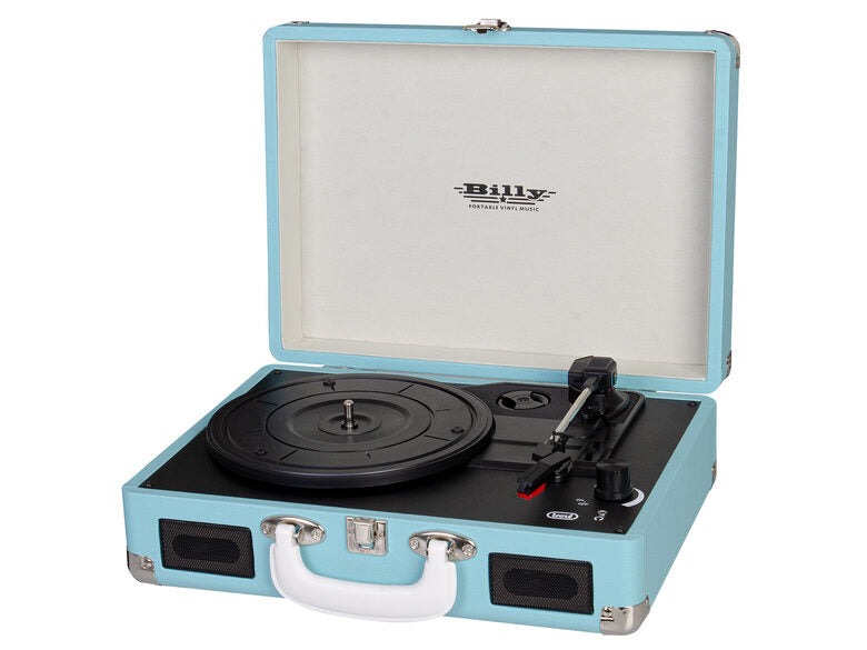 Trevi TT 1015 - lettore giradischi 33/45/78 giri, 2 altoparlanti stereo incorporati 3Wx2, Auto Stop, Presa cuffie, uscita RCA