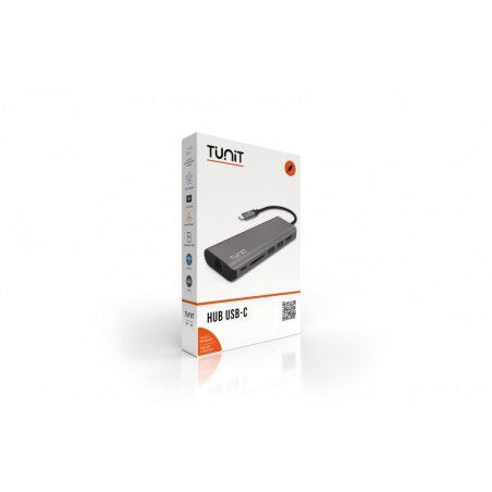 TUNIT TTHBCSG hub di interfaccia USB tipo-C Grigio
