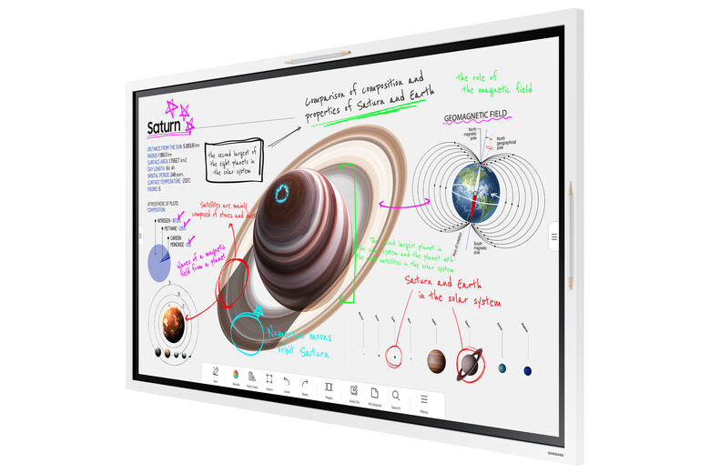 Samsung WM55B Pannello piatto per segnaletica digitale 139,7 cm (55") VA Wi-Fi 350 cd/m² 4K Ultra HD Bianco Touch screen Processore integrato Tizen 6.5 16/7