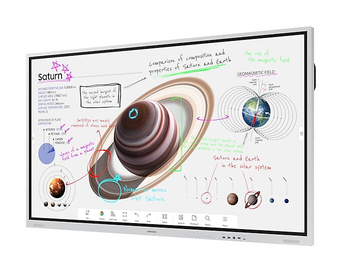 Samsung WM75B lavagna interattiva 190,5 cm (75") 3840 x 2160 Pixel Touch screen Grigio USB / Bluetooth