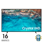 Samsung Series 8 TV Crystal UHD 4K 43” UE43BU8070 Smart TV Wi-Fi Black, Processore Crystal 4K, HDR, Colori reali, Suono ottimizzato