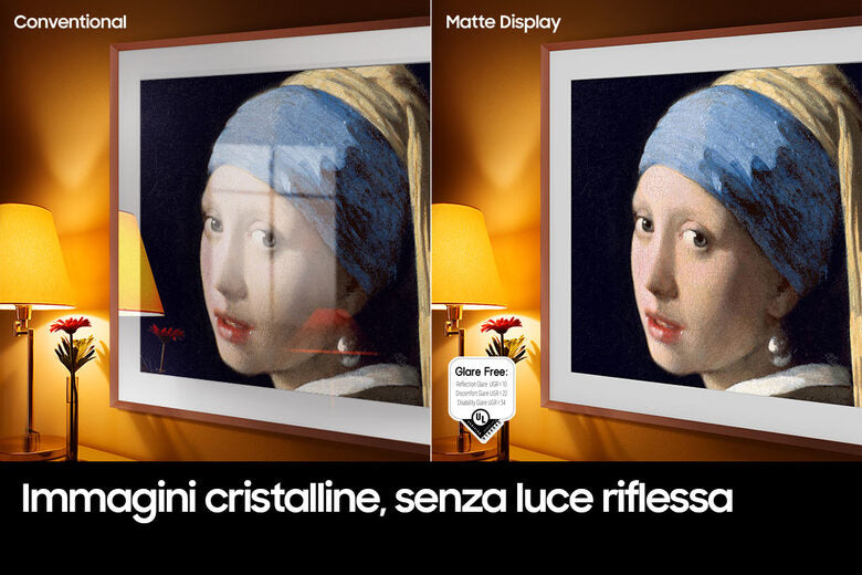 Samsung The Frame TV 4K 43” 43LS03B Smart TV Wi-Fi Black, Processore 4K, Cornice personalizzabile, Display anti-riflesso, Suono dinamico