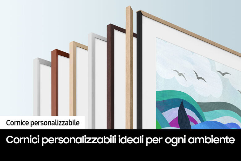 Samsung The Frame TV 4K 43” 43LS03B Smart TV Wi-Fi Black, Processore 4K, Cornice personalizzabile, Display anti-riflesso, Suono dinamico