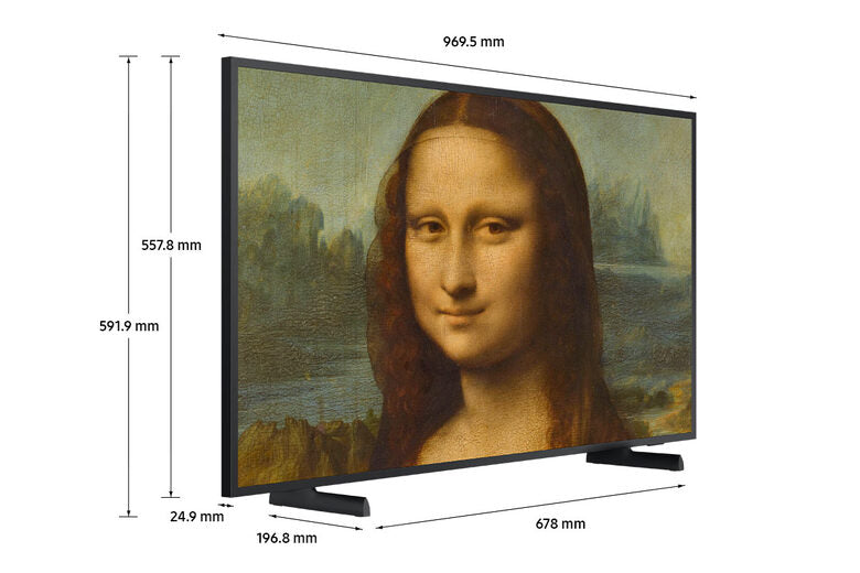 Samsung The Frame TV 4K 43” 43LS03B Smart TV Wi-Fi Black, Processore 4K, Cornice personalizzabile, Display anti-riflesso, Suono dinamico