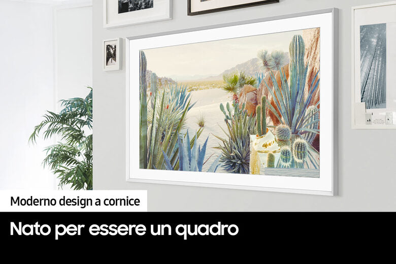 Samsung The Frame TV 4K 43” 43LS03B Smart TV Wi-Fi Black, Processore 4K, Cornice personalizzabile, Display anti-riflesso, Suono dinamico