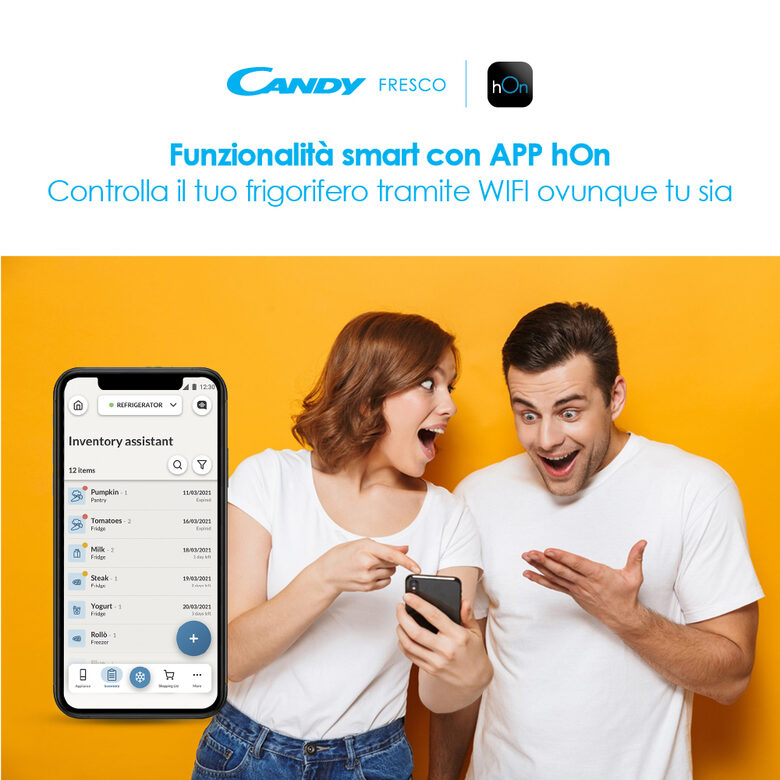 Candy Fresco CCE3T618ES frigorifero con congelatore Libera installazione 341 L E Argento