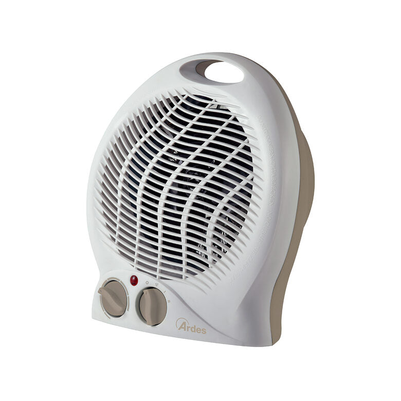 Ardes AR451F stufetta elettrica Interno Beige, Bianco 2000 W Riscaldatore ambiente elettrico con ventilatore