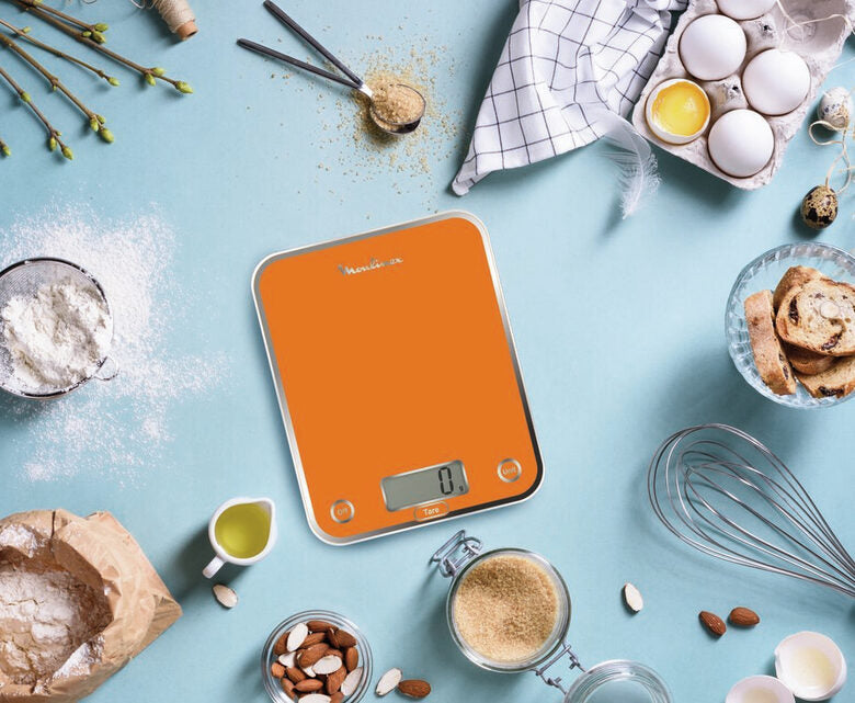 Moulinex BN5001 Optiss Arancione Superficie piana Rettangolo Bilancia da cucina elettronica
