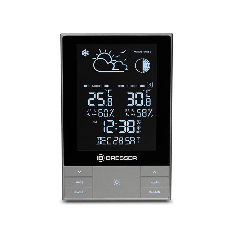 Explore Bresser Optics ClimateTemp NDV Antracite, Metallico, Argento LCD DC/Batteria
