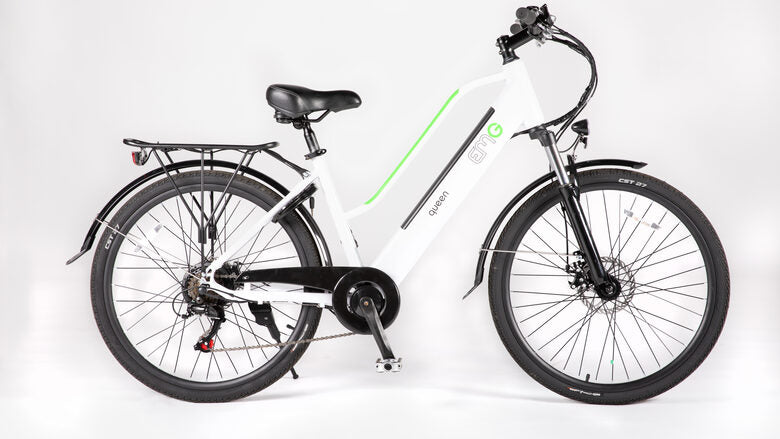 EMG E-Bike Queen 28P 28" 13Ah 80Km Batteria integrata Bianca