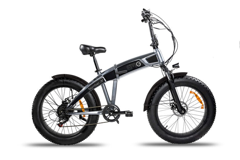 EMG E-Bike Bomber X 20" 12Ah Batteria integrata Foldable Grigio/Nero