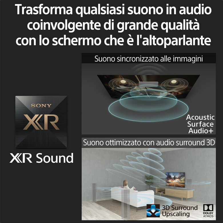 Sony XR-65A75K – 65 Pollici - BRAVIA XR™ - OLED – 4K Ultra HD – High Dynamic Range (HDR) – Smart TV (Google TV)
