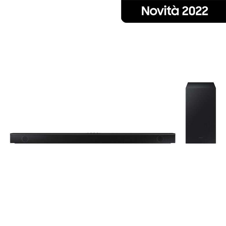 Samsung Soundbar HW-B650/ZF con subwoofer 3.1 canali 430W, audio 3D, suono bilanciato, uniforme e ottimizzato, bassi profondi