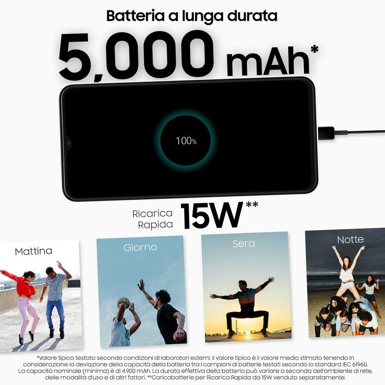 Samsung Galaxy A13 16,8 cm (6.6") Doppia SIM Android 12 4G USB tipo-C 4 GB 128 GB 5000 mAh Bianco