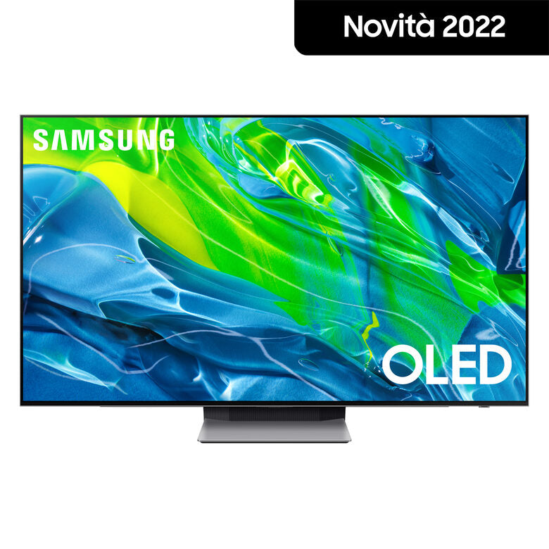 Samsung Series 9 TV OLED 4K 55” QE55S95B Smart TV Wi-Fi Eclipse Silver Processore Neural Quantum 4K Ultra sottile Gaming mode Suono 3D
