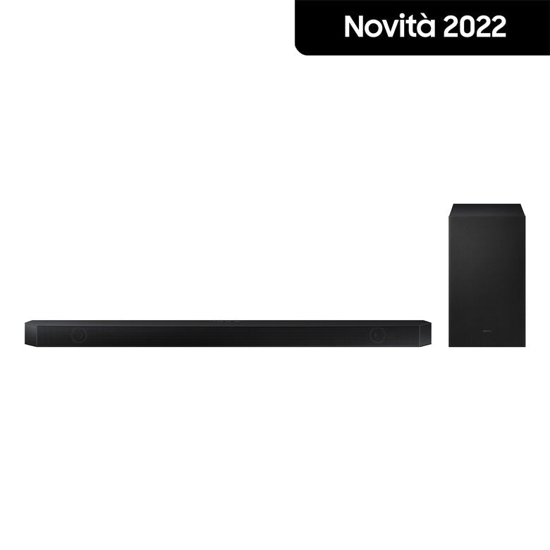 Samsung Soundbar HW-Q700B/ZF con subwoofer 3.1.2 canali 320W, audio 3D wireless ottimizzato, effetto cinema surround