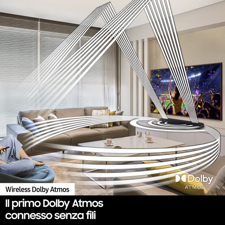 Samsung Soundbar HW-S60B/ZF 5 canali 200W, audio 3D wireless ottimizzato, suono bilanciato e uniforme, music mode