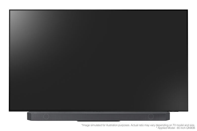 Samsung Soundbar HW-Q800B/ZF con subwoofer 5.1.2 canali 360W, audio 3D wireless ottimizzato, effetto cinema surround