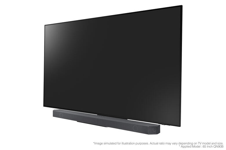 Samsung Soundbar HW-Q800B/ZF con subwoofer 5.1.2 canali 360W, audio 3D wireless ottimizzato, effetto cinema surround