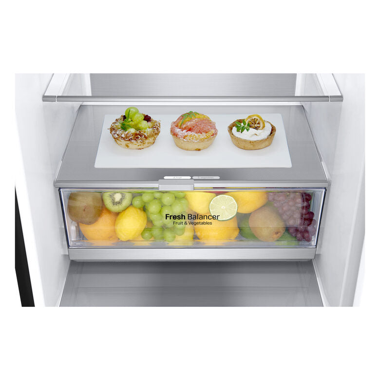 LG GBB72MCVGN Frigorifero combinato, Classe D, 384L, Wine Rack, No frost, Nero