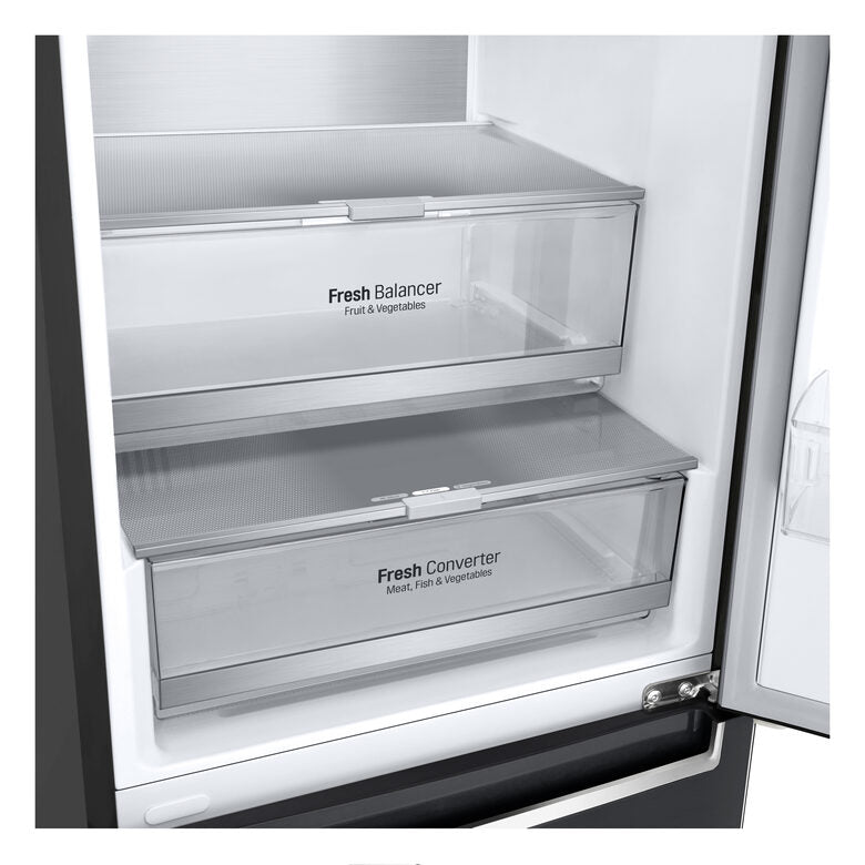 LG GBB72MCVGN Frigorifero combinato, Classe D, 384L, Wine Rack, No frost, Nero