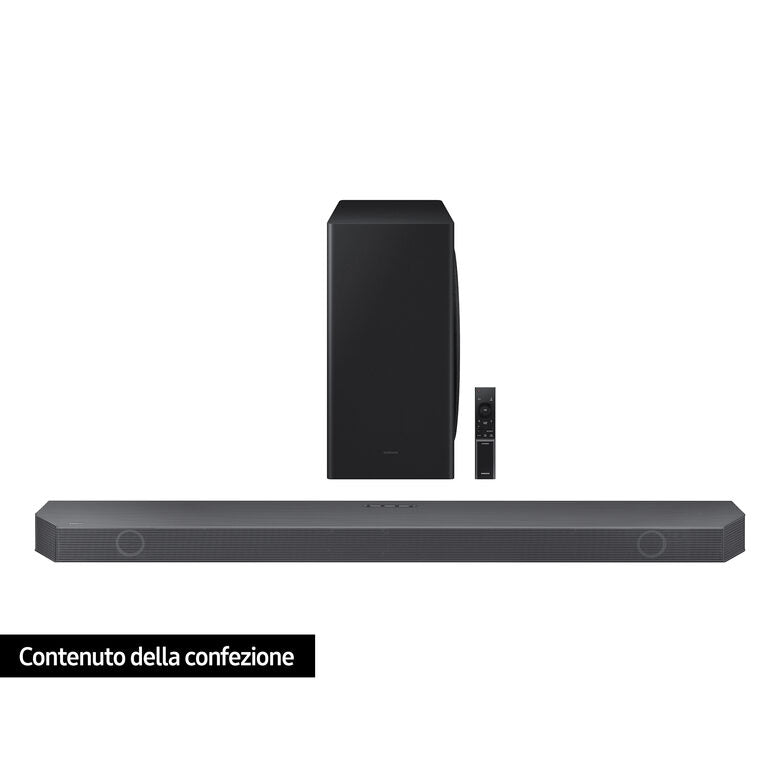 Samsung Soundbar HW-S800B/ZF con subwoofer 3.1.2 canali 330W, audio 3D, effetto cinema surround, gaming mode, design ultra sottile