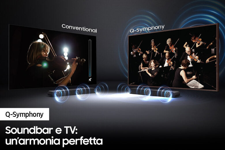 Samsung HW-S50B/ZF Soundbar   canali 140W 2022, suono bilanciato e uniforme, music mode, tap sound