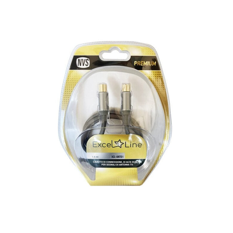 nuovaVideosuono XCLANT01 cavo coassiale 1 m IEC Nero