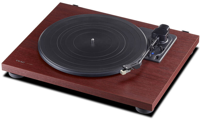 TEAC TN-180BT-A3 Giradischi con trasmissione a cinghia Nero, Ciliegia (frutto) Semiautomatico