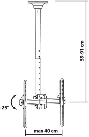 G.B.S. Elettronica TCM-3280 2,03 m (80") Bianco