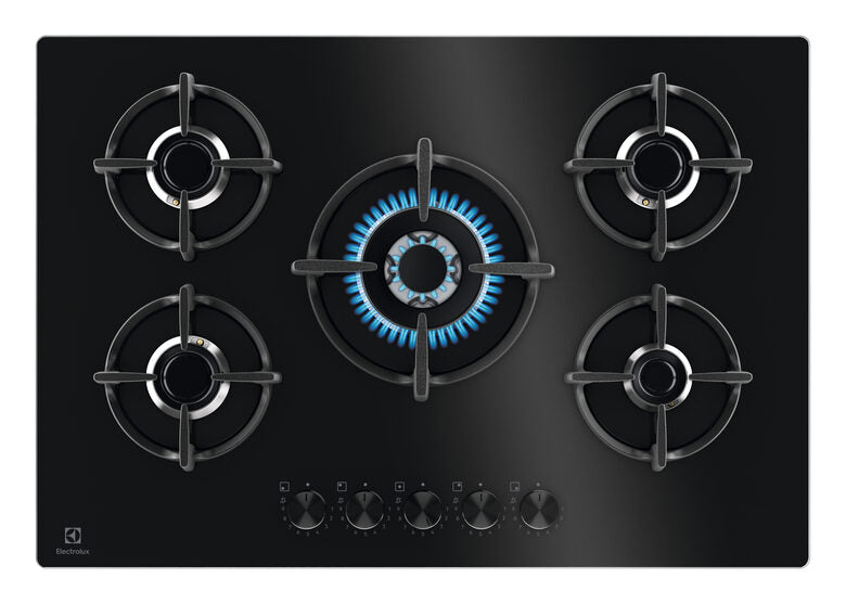 Electrolux EGG75372K  Piano Cottura 75 cm Gas Nero 5 Fornelli