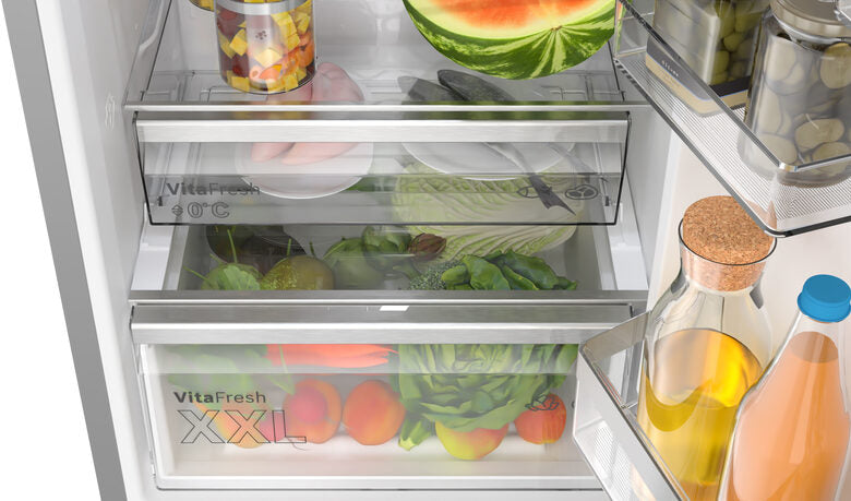 Bosch Serie 6 KGN39AIAT frigorifero con congelatore Libera installazione 363 L A Acciaio inox