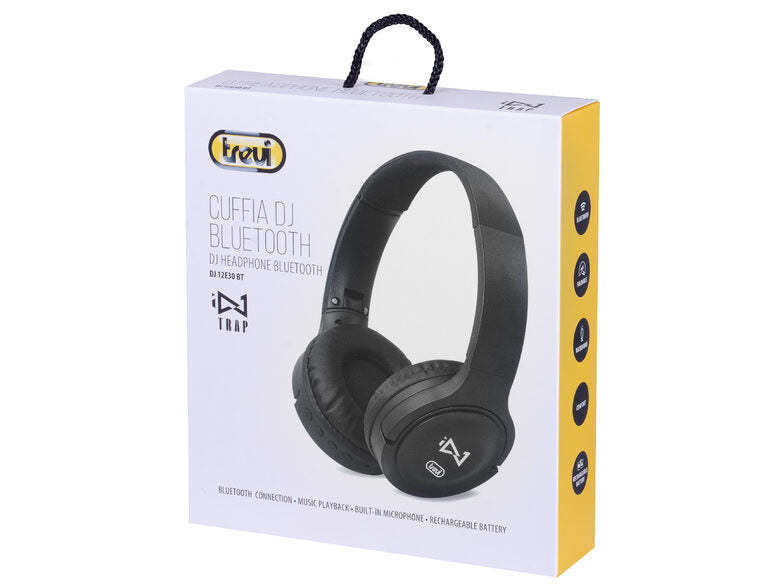 Trevi DJ 12E30 BT Auricolare Wireless A Padiglione Musica e Chiamate Bluetooth Nero