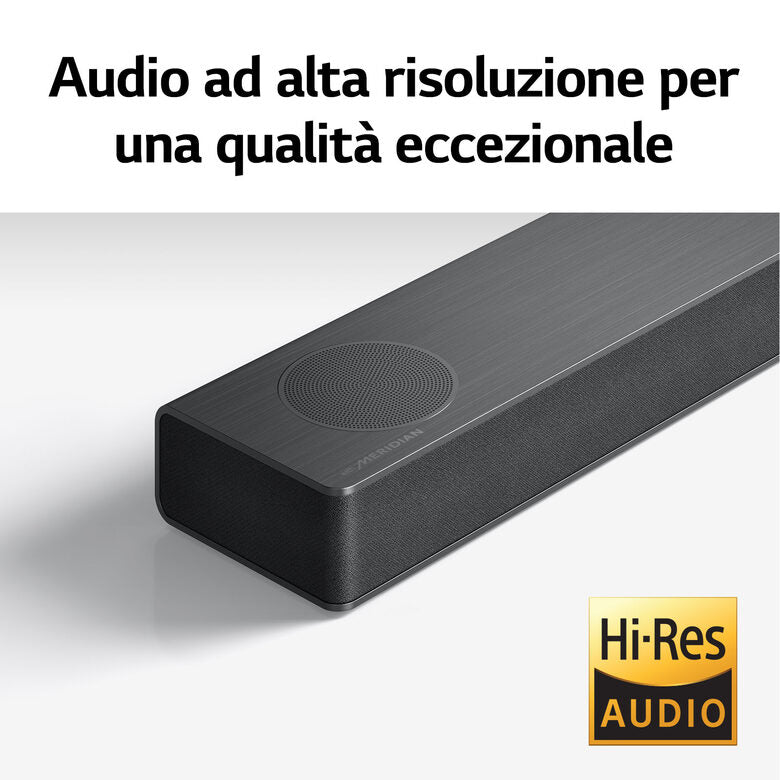LG Soundbar S80QY 480W 3.1.3 canali, Meridian, Dolby Atmos