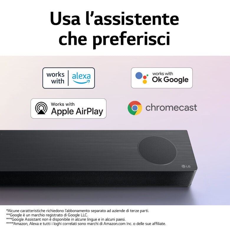 LG Soundbar S80QY 480W 3.1.3 canali, Meridian, Dolby Atmos