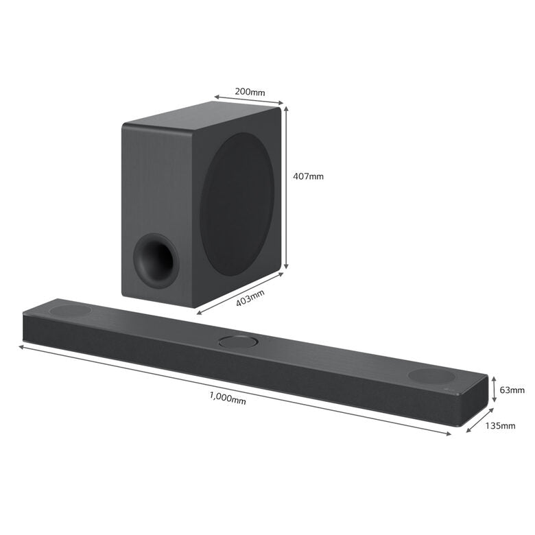 LG Soundbar S80QY 480W 3.1.3 canali, Meridian, Dolby Atmos