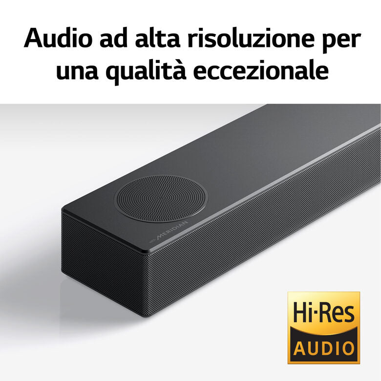 LG Soundbar S75Q 380W 3.1.2 canali, Meridian, Dolby Atmos